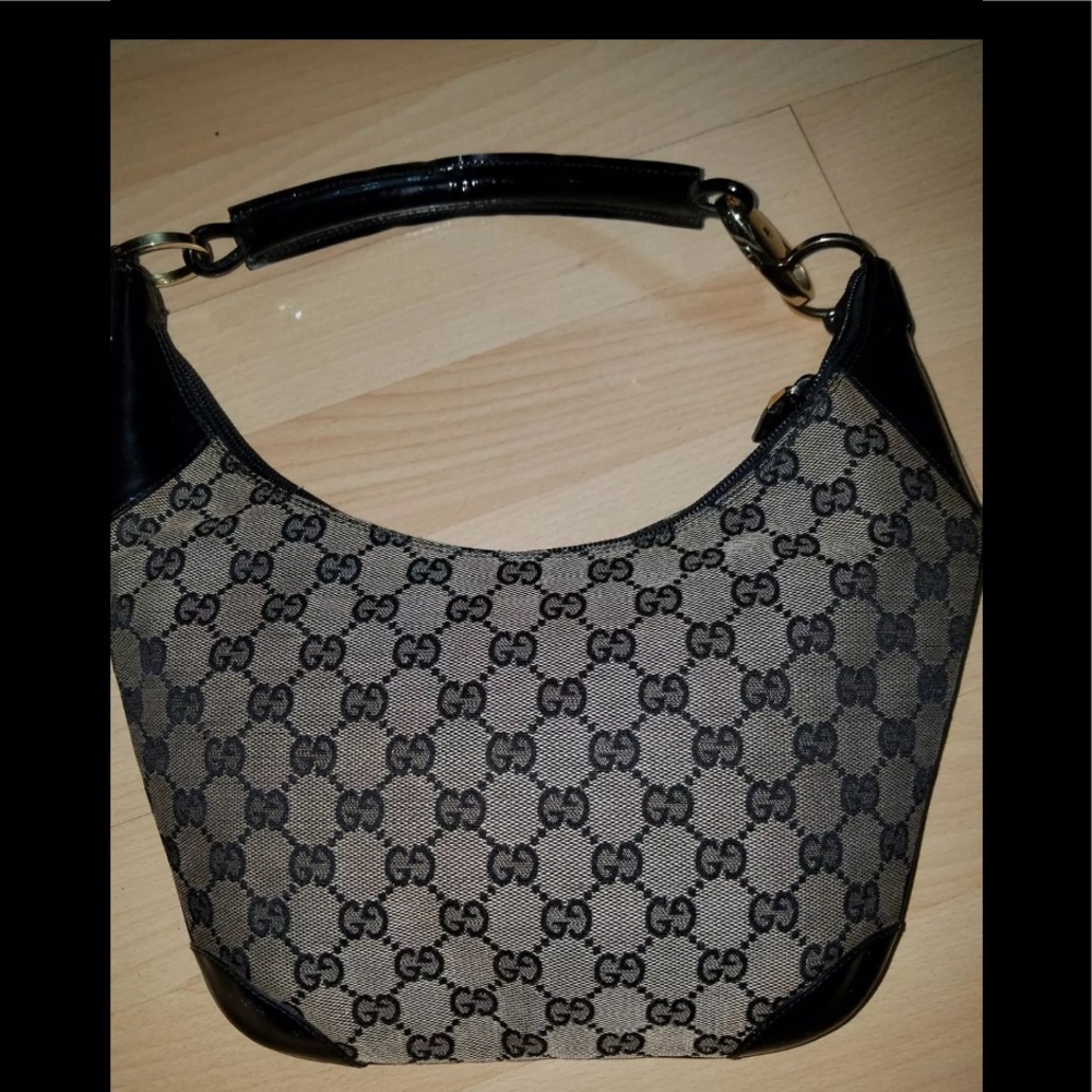 EUC Gucci hobo W/Patent Leather strap Bag,Purse Bag